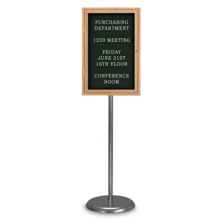 United Visual Products Corkboard, Triple Door, Radius Frame, 72x48", White/Cobalt UV70055-WHITE-COBACC